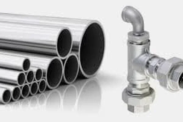 Stainless steel pipes and valves