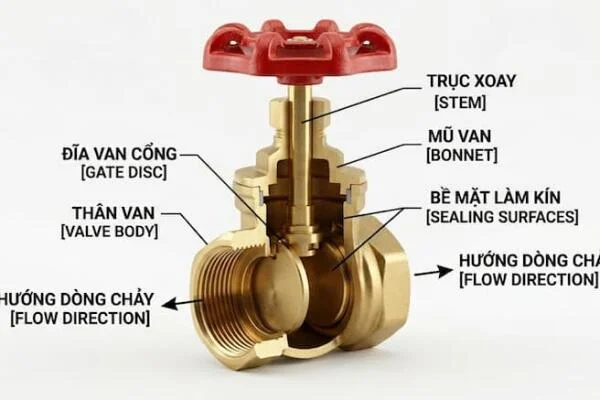 Brass gate valve 1 1 2 là gì?