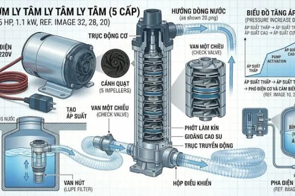 Bơm lưu lượng đẩy xa là gì?