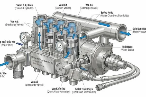 Đầu Bơm Nước Cao Áp Là Gì?