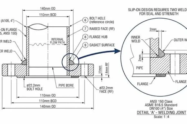 Flange ANSI 150 Slip On Là Gì?