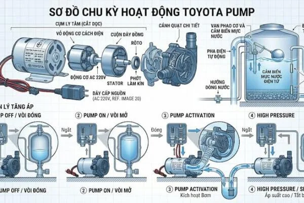 Máy bơm Toyota có tốt không?