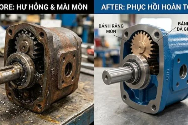 Phục hòi bơm bánh răng như thế nào?