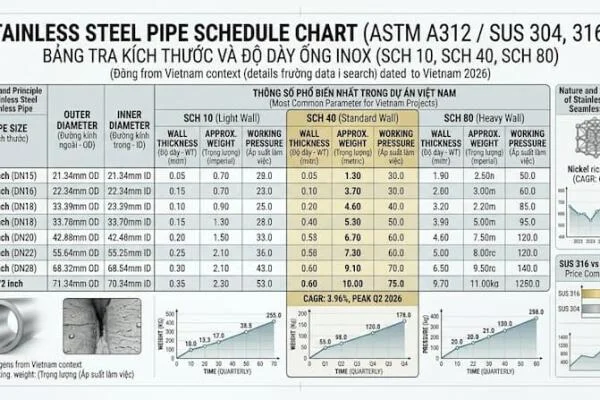 Tiêu Chuẩn Ống Inox là gì ?