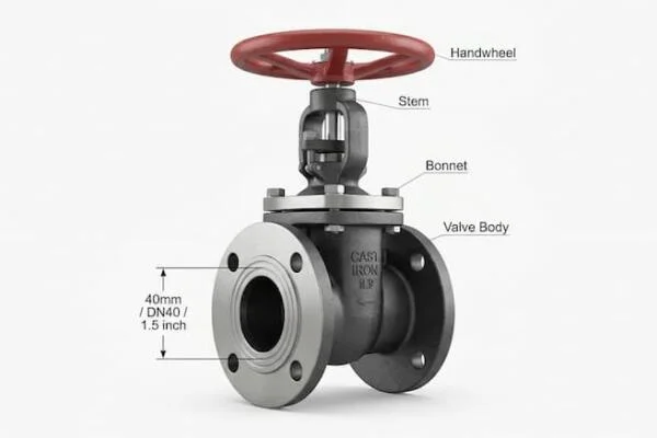 Valve 40mm là gì? Định nghĩa và quy đổi thông số