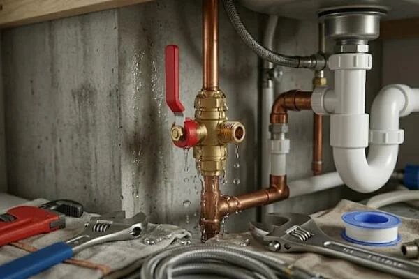 Cách sửa van khóa nước bằng đồng như thế nào?