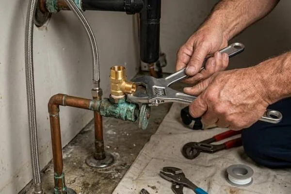 Thay van khóa nước bằng đồng như thế nào?