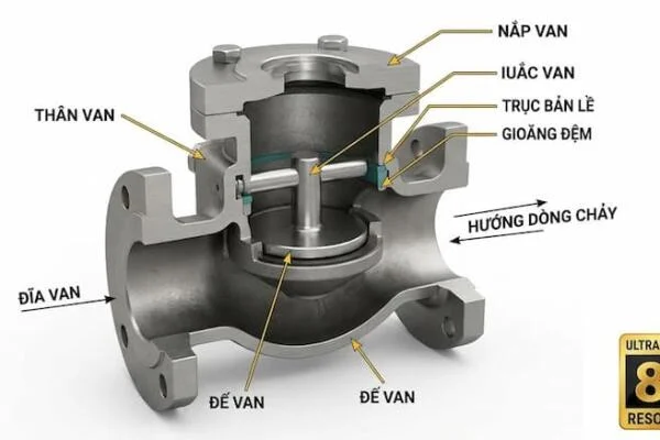 Cấu tạo van 1 chiều là gì?