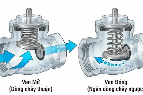 Cấu tạo van nước một chiều như thế nào?