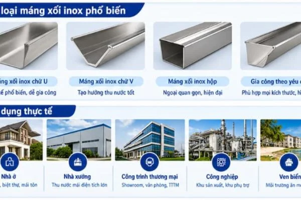 Máng xối inox là gì?
