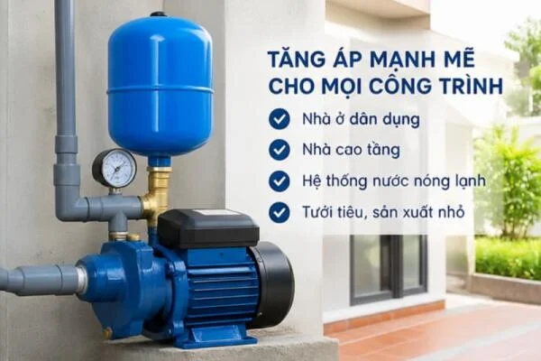 Máy bơm tăng áp 1HP là gì?