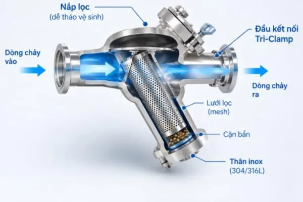 Sanitary strainer là gì?