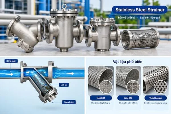 Strainer stainless steel là gì?
