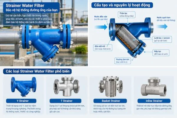 Strainer water filter là gì?