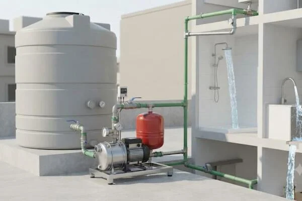 Tăng áp lực nước từ bồn chứa