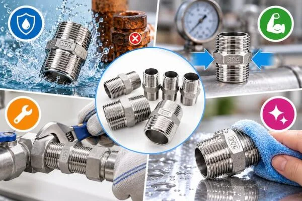Đầu nối răng ngoài 21 inox 304: Đặc điểm, ưu điểm và cách lựa chọn