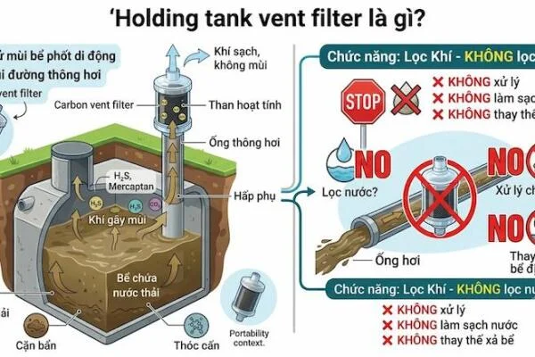 Holding tank vent filter là gì?