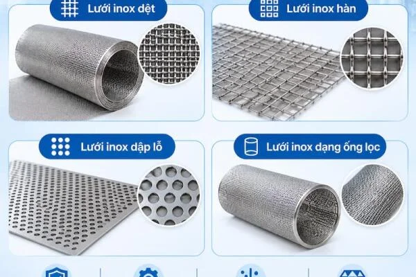 Các loại lưới lọc bụi inox phổ biến trên thị trường hiện nay