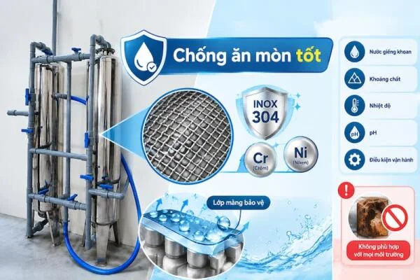 Ưu điểm lưới lọc nước giếng khoan