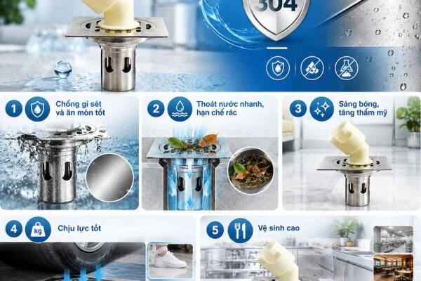 Nắp cống thoát nước inox 304 có tốt không? Ưu điểm và nhược điểm