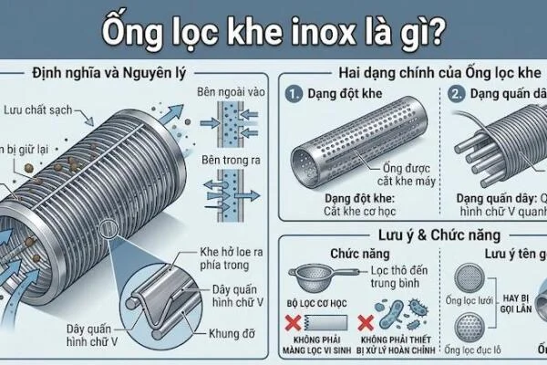 Tổng quan về ống lọc khe inox