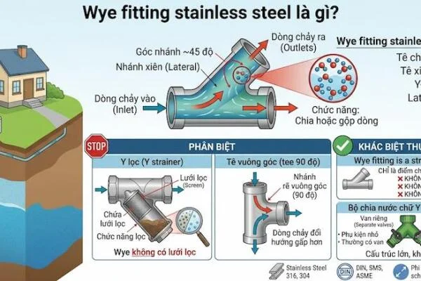 Wye fitting stainless steel là gì?