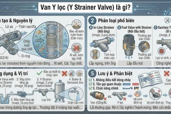 Cấu tạo của Y Strainer Valve