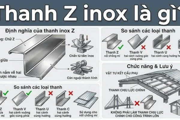 Tổng quan về thanh Z inox