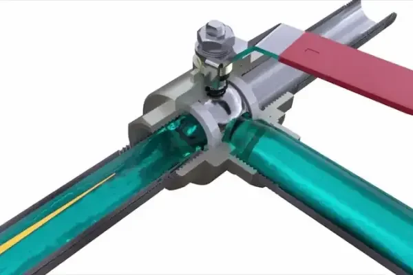 3 way ball valve t port