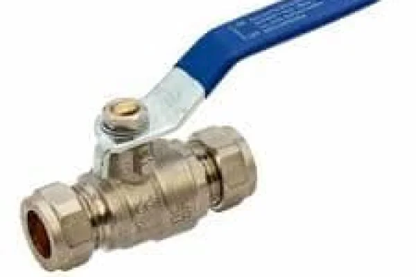 Ball valve blue handle