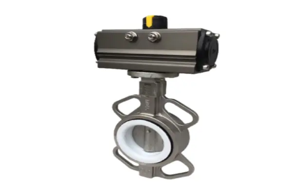 Van bướm inox điều khiển khí nén