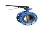 Butterfly valve flange type