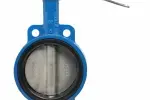 Butterfly valve lever operated