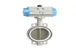 Van bướm điều khiển khí nén inox
