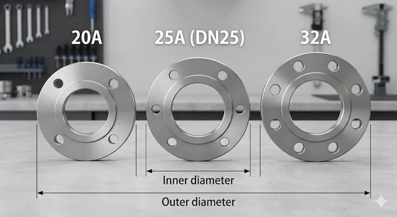 So sánh với các kich thước khác