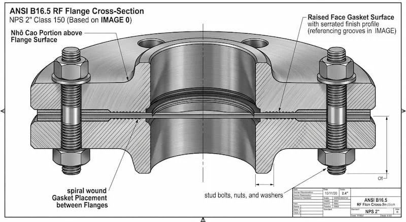 Nguyên lí hoạt động của mặt bích ansi 