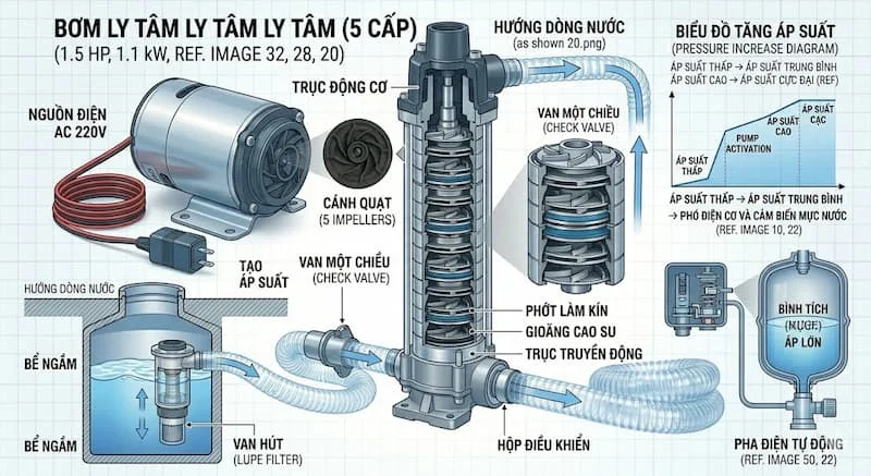 Nguyên lí hoạt động của bơm lưu lượng 