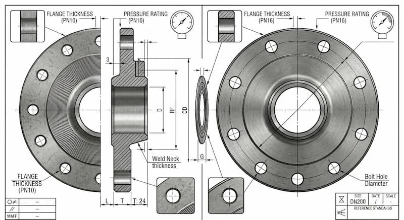 Ứng dụng của mặt bích DIN
