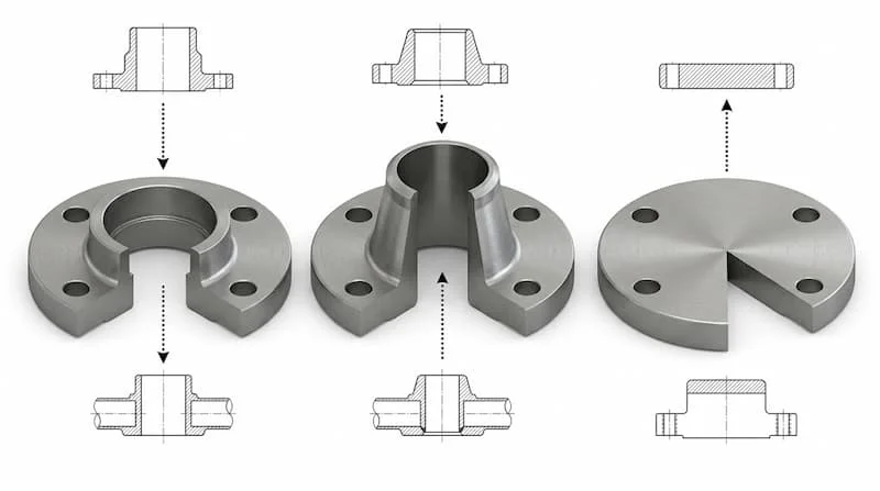 Ứng dụng của mặt bích 8 inch