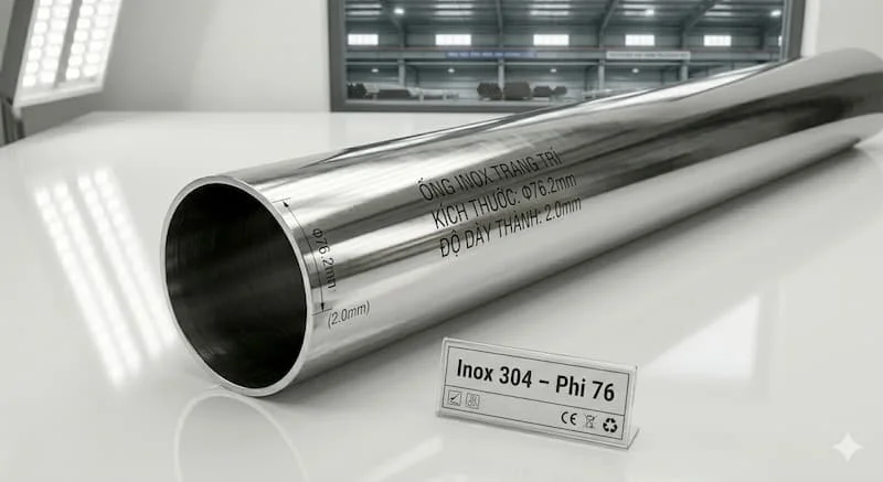 Định nghĩa của giá ống inox trang trí