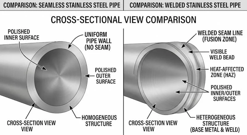 Nguyên lí của inox ống thép đúc