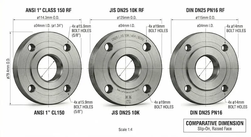 Cấu tạo của mặt bích dn 25