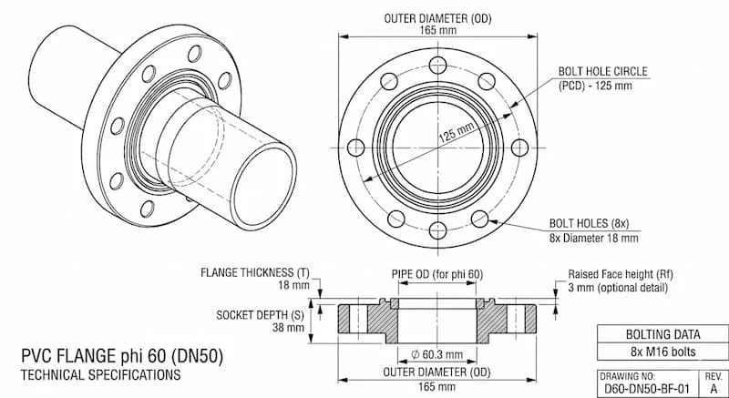 Ứng dụng của mặt bích nhựa