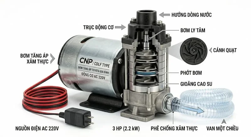 Định nghĩa của bơm 3hp