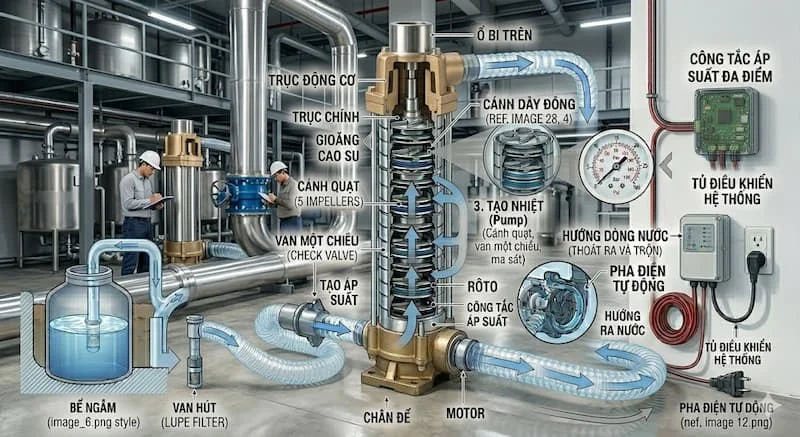 So sánh của máy bơm nước kép