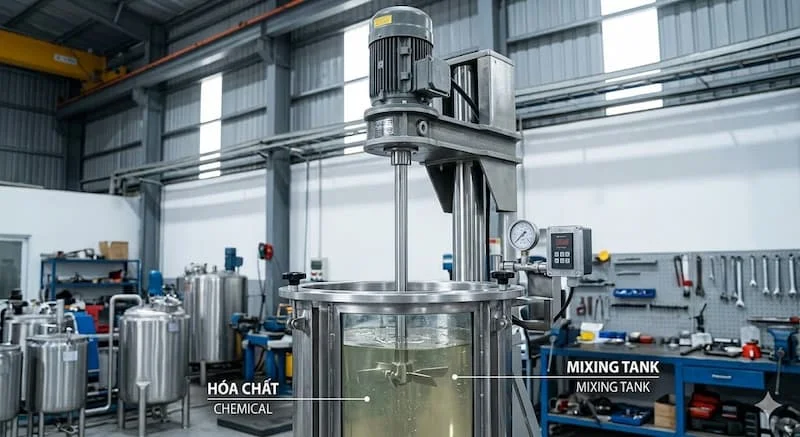 Định nghĩa về máy khuấy công nghiệp