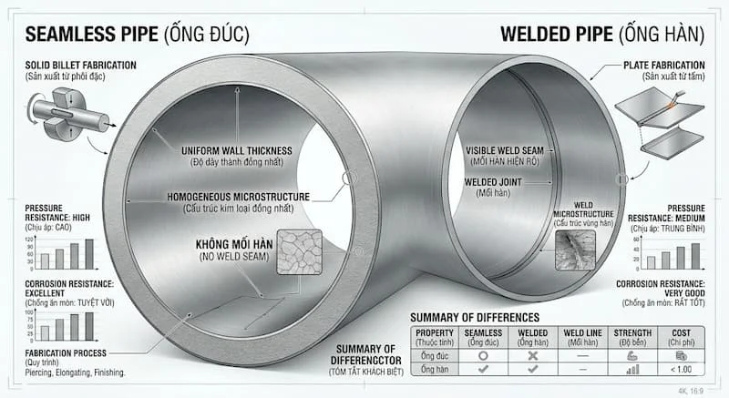 Ứng dụng của ống inox