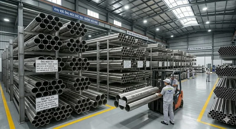 Định nghĩa của ống inox đúc