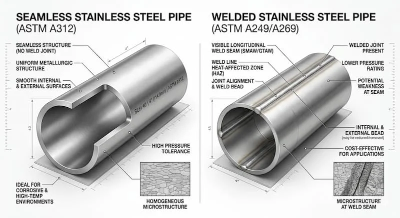 Nguyên lí hoạt động của ống đúc inox