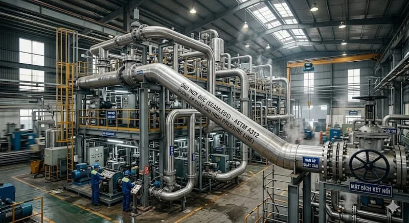 So sánh của ống đúc inox